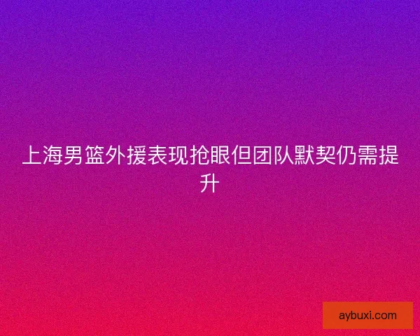 上海男篮外援表现抢眼但团队默契仍需提升